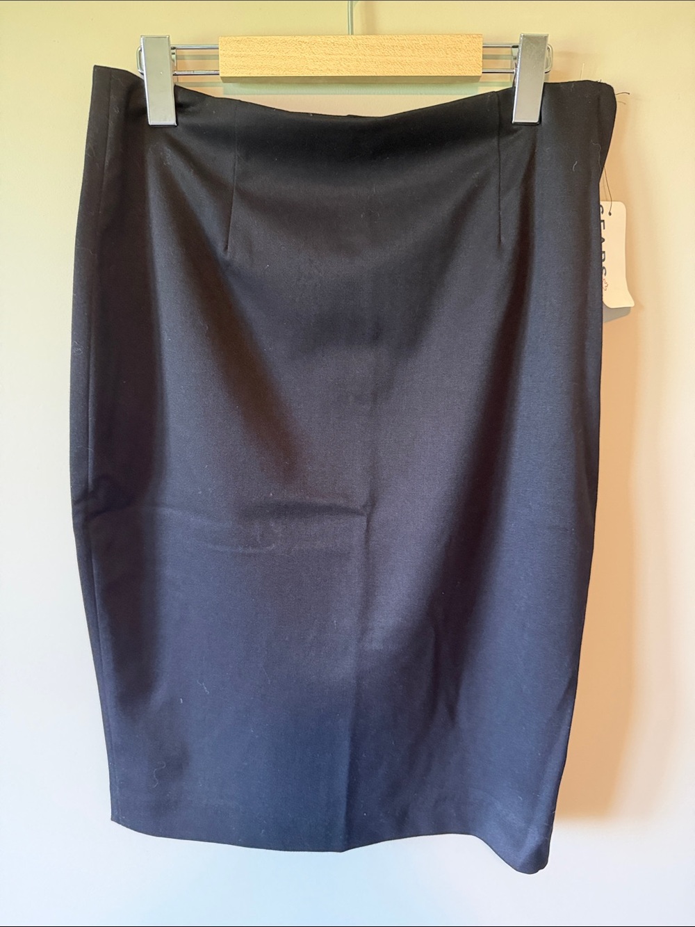 Harve Benard Classic Black Pencil Skirt Office Wear Capsule Wardrobe Career Sz 6